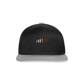 Artificial Intelligence Evolution - Funny AI Evolu - Snapback Cap - Schwarz/Grau - Vorne