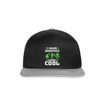 I Make Robotics Look Cool - Ai Robotic - Snapback Cap - Schwarz/Grau - Vorne