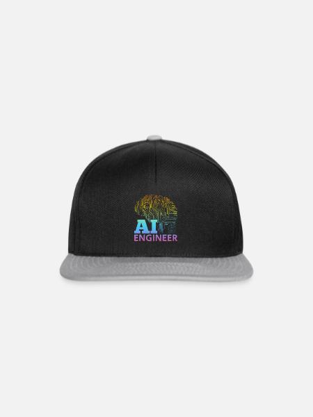 AI Engineer - Ai Artificial Intelligence Machine L - Snapback Cap - Schwarz/Grau