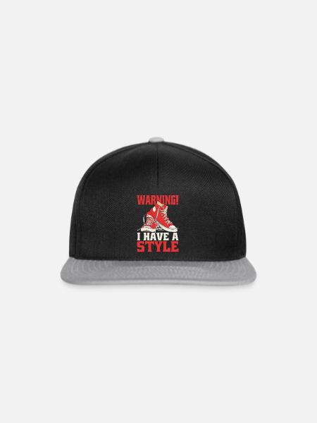 Sneakerhead Sammler - Snapback Cap - Schwarz/Grau