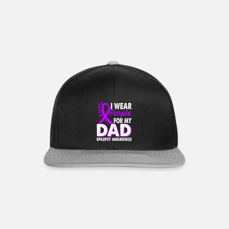 Portez du violet pour le - Casquette snapback - noir/gris