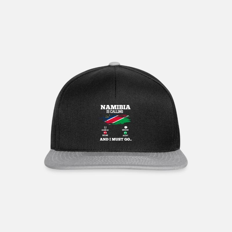 Namibia - Snapback Cap - Schwarz/Grau