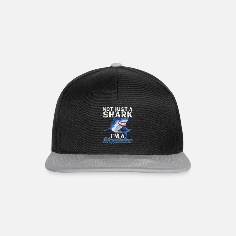 Not just a shark, I'm a megalodon - Snapback Cap - black/grey