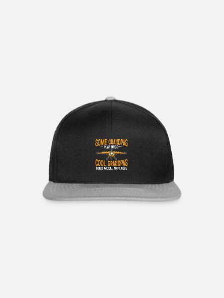 Ferngesteuertes Flugzeug Modellflugzeug - Snapback Cap - Schwarz/Grau