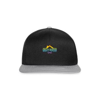 Crazy Roofer - Roofing Roofer - Snapback Cap - Schwarz/Grau - Vorne