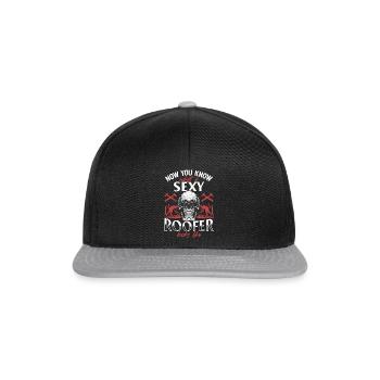 Now You Know What A Sexy Roofer Looks Like - Roof - Snapback Cap - Schwarz/Grau - Vorne