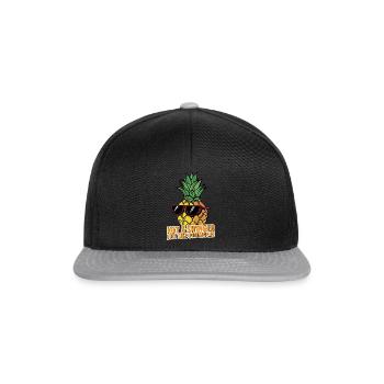 Not A Swinger, Just Like Pineapples 3 - Snapback Cap - Schwarz/Grau - Vorne