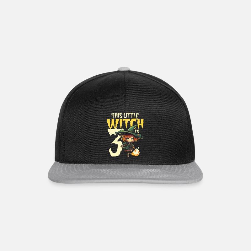 This little witch is 3 - three years - 3. - Snapback Cap - black/grey