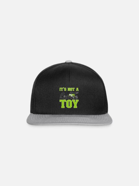 RC Car Ferngesteuertes Auto - Snapback Cap - Schwarz/Grau