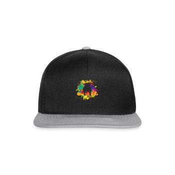 Chien Bulldog Dog Propriétaire Gechenkidee - Casquette snapback - noir/gris - Devant