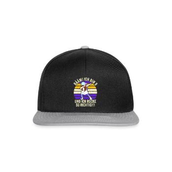 9 Jahre Mädchen Geschenk 9. Geburtstag Neun - Snapback Cap - Schwarz/Grau - Vorne