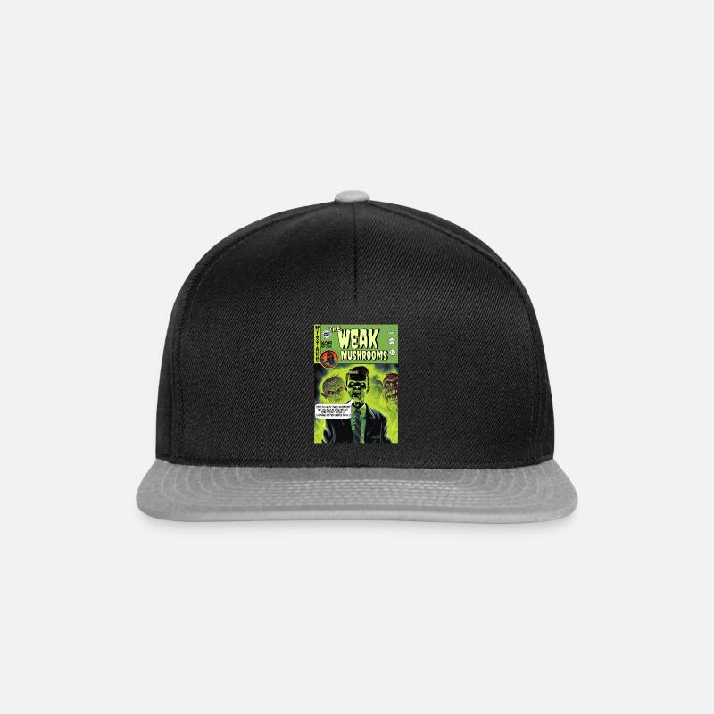 Retro Horror Comic - Les champignons faibles - Casquette snapback - noir/gris