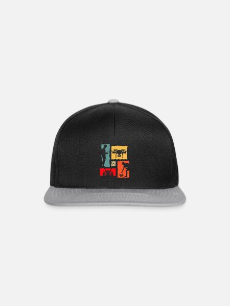Drone Retro Drone Drone Pilots - Snapback Cap - Schwarz/Grau