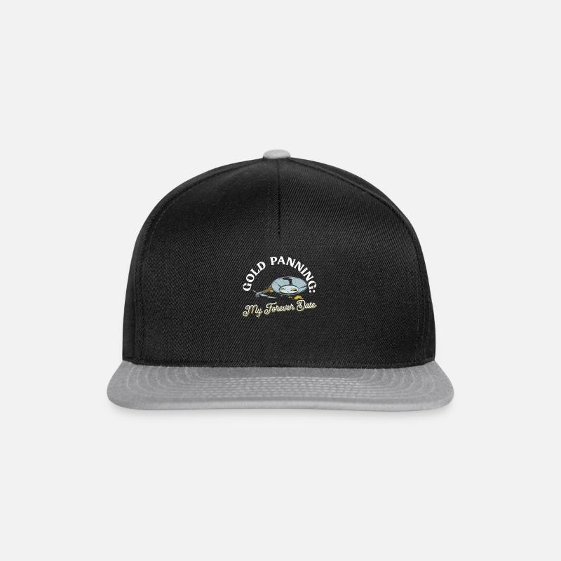Gold panning: My date forever gold digging - Snapback Cap - black/grey