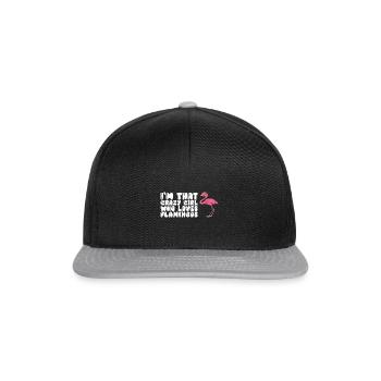 Drôle de flamant rose - Casquette snapback - noir/gris - Devant