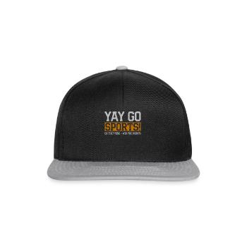 Yay Go Sports Do The Thing Win The Points Sport - Snapback Cap - black/grey - Front