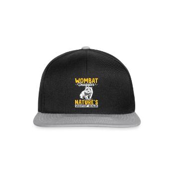 Wombat câline les propriétaires d’animaux australiens - Casquette snapback - noir/gris - Devant