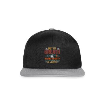 Out Of Breath Hiking Society Je serai là - Casquette snapback - noir/gris - Devant