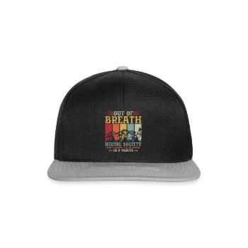 Out Of Breath Hiking Society Je serai là - Casquette snapback - noir/gris - Devant