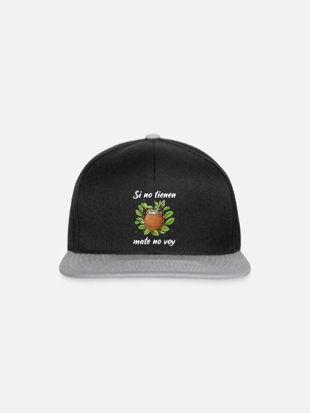 Mate Tee Yerba Teetrinker - Snapback Cap - Schwarz/Grau