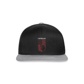 Joueur de paintball Paintballer Paintballer US Flag - Casquette snapback - noir/gris - Devant