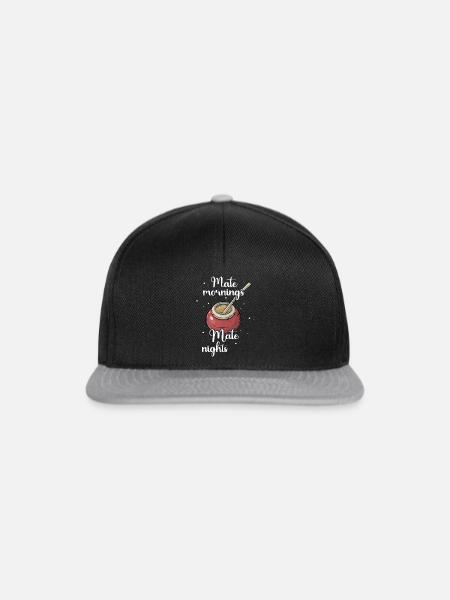 Yerba Mate Tee - Snapback Cap - Schwarz/Grau