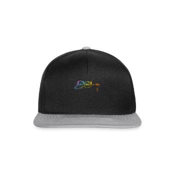 Violin Angler Violinist Musician Violin Player Sha - Snapback Cap - Schwarz/Grau - Vorne