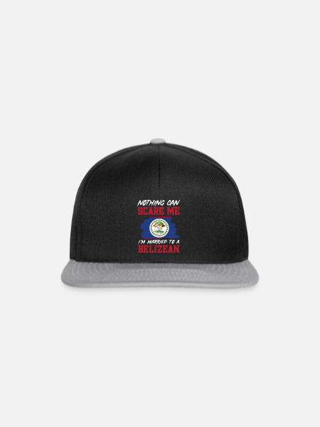 Belize Flagge Belizer - Snapback Cap - Schwarz/Grau