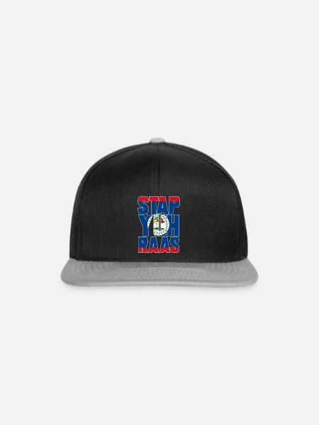 Belize Flagge Belizer - Snapback Cap - Schwarz/Grau