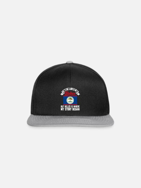Belize Flagge Belizer - Snapback Cap - Schwarz/Grau
