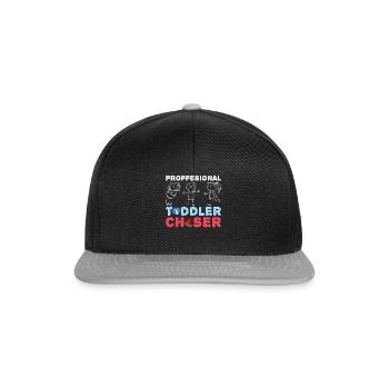 Au Pair Mädchen Kindergarten Nanny - Snapback Cap - Schwarz/Grau - Vorne