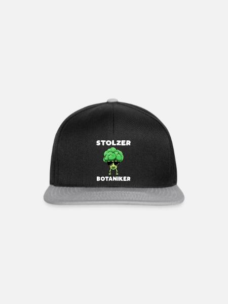 Stolzer Botaniker - Snapback Cap - Schwarz/Grau