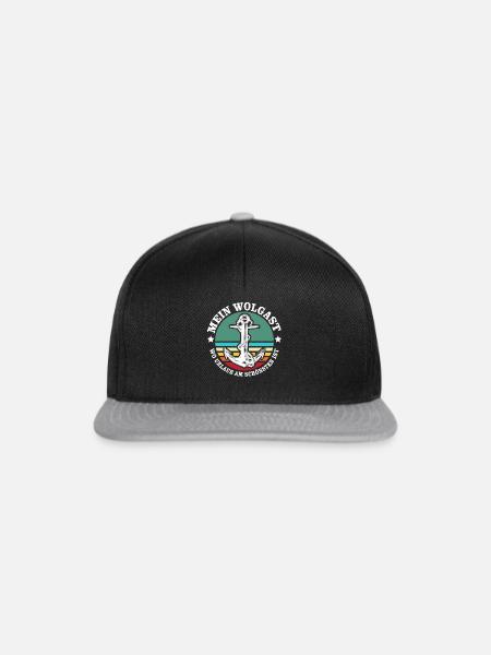 Wolgast Urlaub - Snapback Cap - Schwarz/Grau