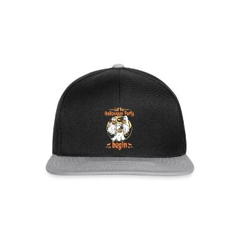 Que la fête d’Halloween commence - Ghost Pumpkin Hall - Casquette snapback - noir/gris - Devant