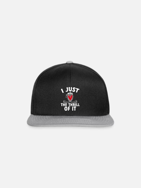 Achterbahn Rollercoaster Freizeitpark - Snapback Cap - Schwarz/Grau