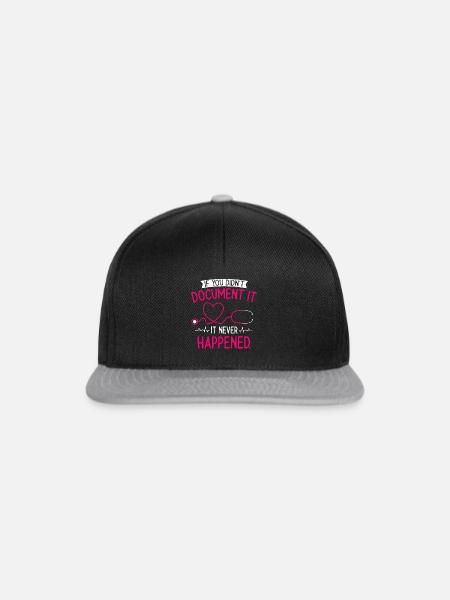 Medizinischer Kodierer Kodierfachkraft - Snapback Cap - Schwarz/Grau