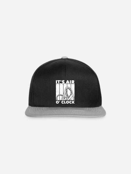 Achterbahn Roller Coaster - Snapback Cap - Schwarz/Grau
