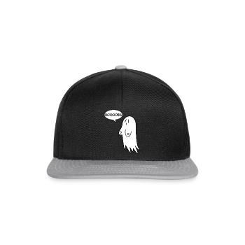Boooobs | Boobs, Halloween, Ghost, Ghost - Snapback Cap - black/grey - Front