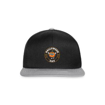 Halloween Dad Pumpkin Halloween Daddy Halloween - Snapback Cap - black/grey - Front