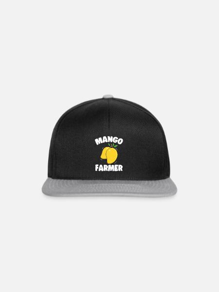 Mango Frucht Mango - Snapback Cap - Schwarz/Grau