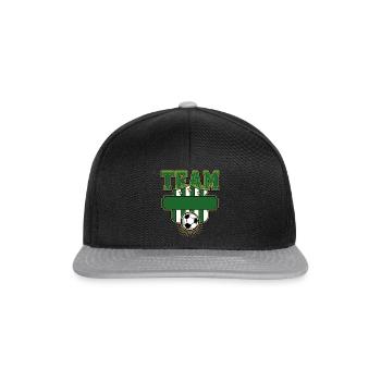 Team Football - Snapback Cap - black/grey - Front