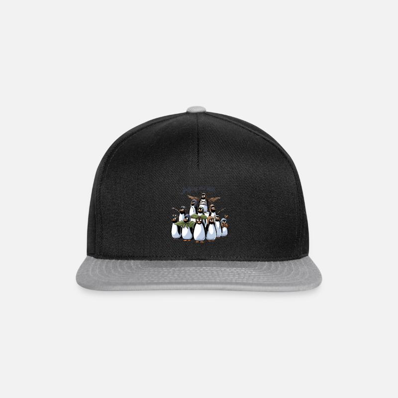 Fliegende Pinguine - Snapback Cap - Schwarz/Grau