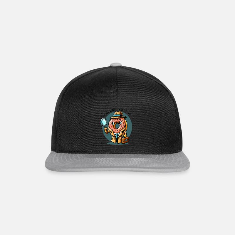 Donut Detective - Snapback Cap - black/grey