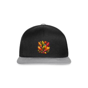 Autumn leaves - Snapback Cap - black/grey - Front
