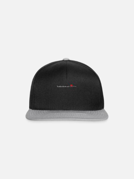 Krankenschwester mit Herz - Arzthelferin Krankensc - Snapback Cap - Schwarz/Grau