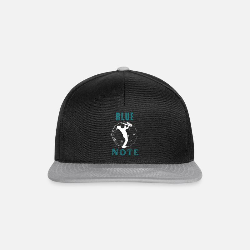 Blue Note Gift Design For Jazz Lovers - Snapback Cap - black/grey
