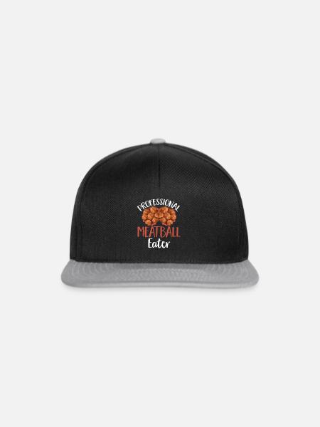 Fleischbällchen Italien Italienisches Essen - Snapback Cap - Schwarz/Grau