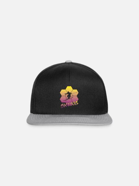Skiing - Snapback Cap - Schwarz/Grau