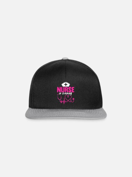 Nurse In Training - Funny Nurse Quotes - Snapback Cap - Schwarz/Grau