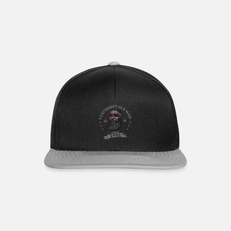 1955 Birthday Legendary Old Man - Snapback Cap - black/grey